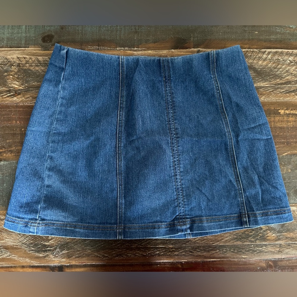 No Boundaries Women’s Junior L (11-13) Stretch Denim Mini Skirt | SKU 0611